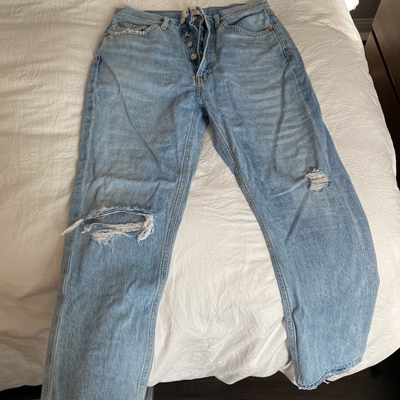 Agolde Riley High Rise Crop Jeans - Picture 2 of 4